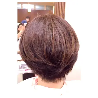 ショート カラー パーソナルカラー診断 できます　木曽　主博のヘアスタイル