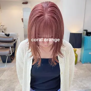 カラー 暖色カラー推し/ トヤエリコのヘアスタイル