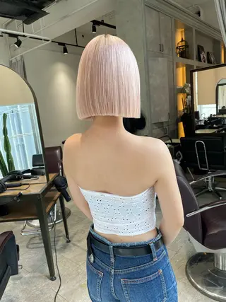 ショート カラー 💜ハイトーン💛 マジカルかいちゃんのヘアスタイル