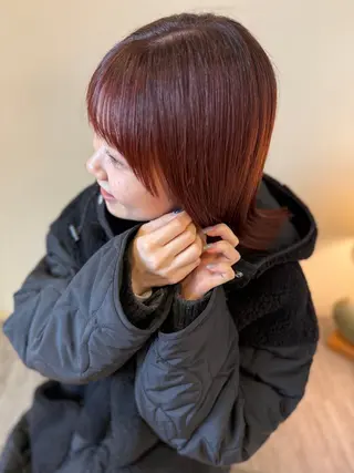 ミディアム カラー 🫧髪質改善/艶カラ ー/ミディアム🫧のヘアスタイル