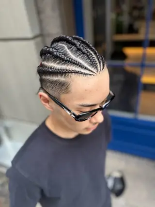 ミディアム ヘアアレンジ メンズ ブラックヘア🧜‍♂ 😈itsuki👿のヘアスタイル