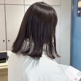 ミディアム カラー ヘアアレンジ 韓国ヘア/レイヤー 顔周りカット/ユキナのヘアスタイル