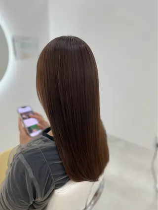 ロング カラー 吉田 悠乃のヘアスタイル