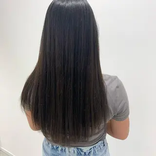 ロング カラー ボブ/美髪矯正 /佐藤　奈巳のヘアスタイル