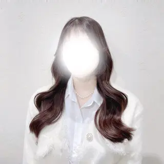 ロング カラー 渡辺 あいかのヘアスタイル