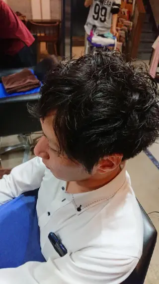 メンズ パーマ 浅野  勇貴のヘアスタイル