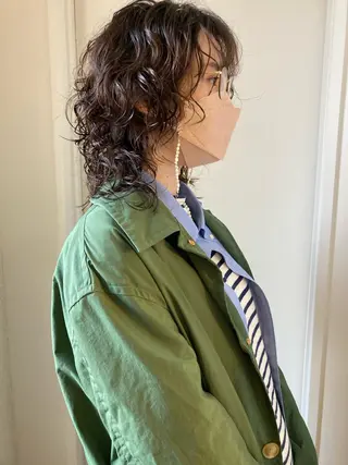 セミロング パーマ 小木曽智美 /ボブ/ショートのヘアスタイル