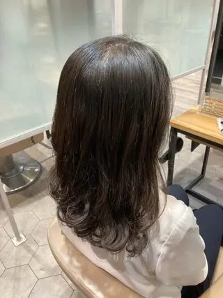 ロング パーマ 野村 ゆいのヘアスタイル