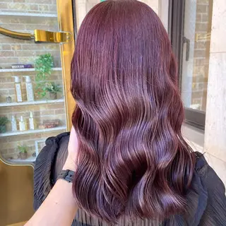 セミロング カラー ブリーチなし✨艶髪 カラー𓃲YAGIのヘアスタイル