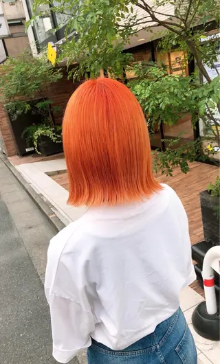 ミディアム カラー デザインカラー🎨 下北沢 / 磯部のヘアスタイル