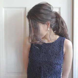 セミロング 🌸ハイトーン 新田　廉 🌸のヘアスタイル