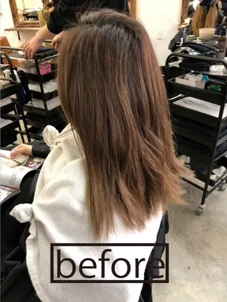 ミディアム anyhow academyのヘアスタイル