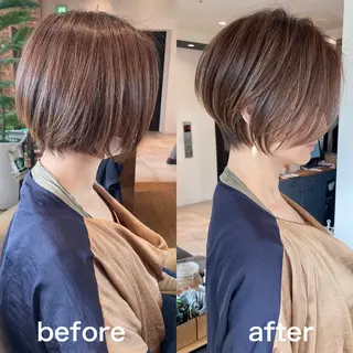 ショート 銀座ショート 西一治のヘアスタイル