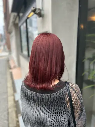 ミディアム カラー hairsalon ulu所属・仙台/抜け感カラー /工藤のヘアスタイル