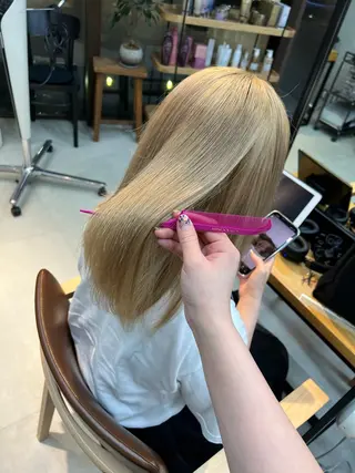 セミロング mee.所属・透明感カラー /あづき⭐️のヘアスタイル