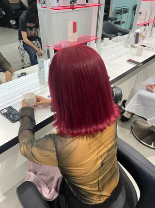 ミディアム カラー みう/仙台/暖色/ 艶髪/顔周りカット/のヘアスタイル