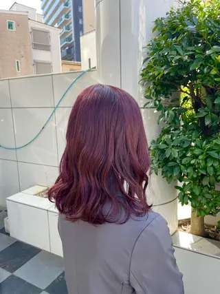 ミディアム カラー 高取大将 /髪質改善/艶髪のヘアスタイル