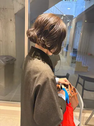 ショート パーマ GO TODAY シェアサロン 表参道Flos店所属・nishi fuyumiのヘアスタイル