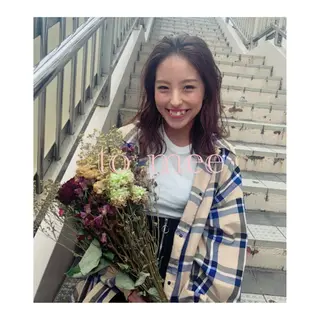 セミロング カラー SOY-KUFU高田馬場所属・似合わせ💓艶髪💓 暖色💗加藤あゆみのヘアスタイル