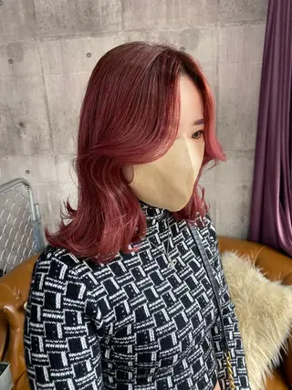 セミロング カラー SHURI❤️‍🔥 中/韓mix ♡のヘアスタイル