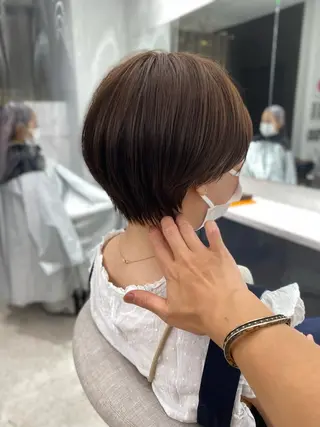 ショート 京都レイヤーカット/ 縮毛矯正/羽柴りくのヘアスタイル