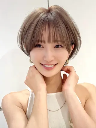 ショート 🎀大川 錬🎀 ブリーチなしWカラーのヘアスタイル