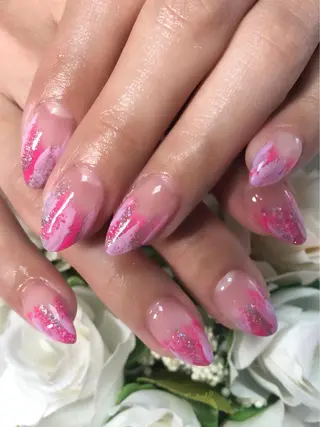 セミロング カラー ネイル CITRAtotal beautyのネイルデザイン