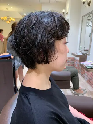 ショート パーマ 髪質改善&Spa fee南越谷2号店所属・髪質改善/南越谷/ 山岸彩夏のヘアスタイル