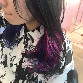 ミディアム 所渉/韓国レイヤー /ウルフカットのヘアスタイル