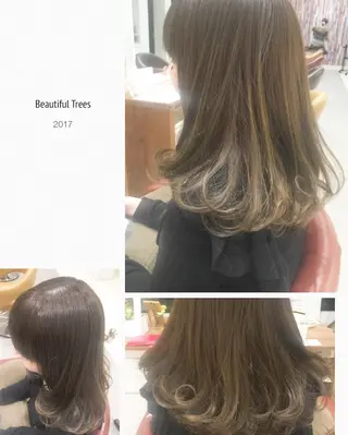 セミロング カラー パーマ ヘアアレンジ メンズ キッズ ネイル マツエク・マツパ ひがし さゆりのヘアスタイル