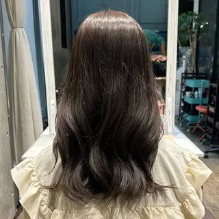 セミロング クロスパーマ×曲がる 縮毛矯正🫧あゆみのヘアスタイル