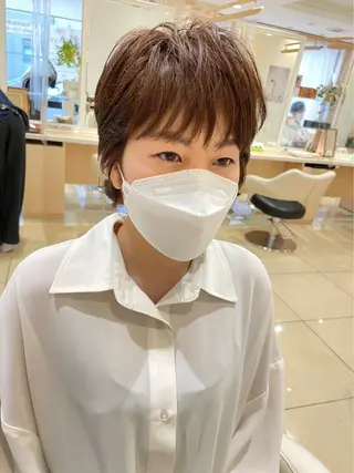 ショート カラー 🩵波巻き／ツイスパ HARU💎のヘアスタイル