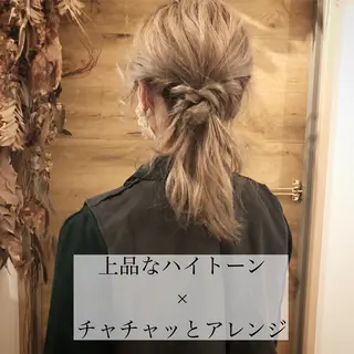 ミディアム カラー テトネ タカシのヘアスタイル
