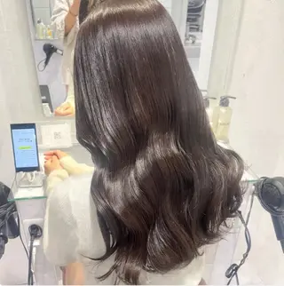 ロング カラー 🫧うる艶トレンド 🫧透明感カラーのヘアスタイル