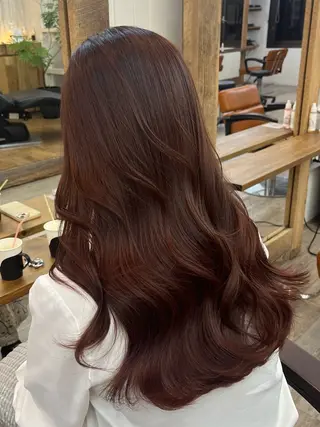 セミロング カラー 🦋レイヤー職人 猪瀬玲奈🦋のヘアスタイル