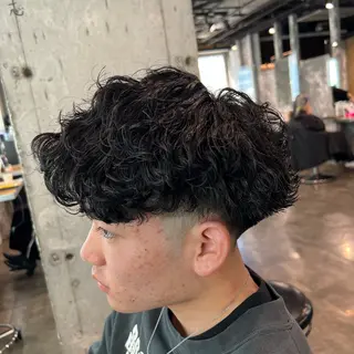ショート カラー パーマ ヘアアレンジ メンズ キッズ 🔷横浜1のパーマ 職人🔷将太郎のヘアスタイル