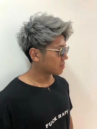 カラー メンズ sato yoのヘアスタイル