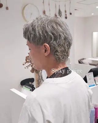 ショート カラー メンズ E Komo hair所属・Wow❕E Komo hair 永井一輝のヘアスタイル