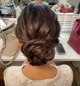 ロング 六本木0分ヘアセット ヘアメイクのヘアスタイル