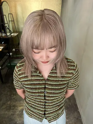 カラー 海外レイヤー/ ブロンドKazuhaのヘアスタイル