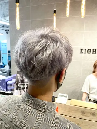 ショート カラー メンズ ブロンド×ハイトーン /遠藤将太のヘアスタイル