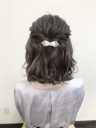 ミディアム ヘアアレンジ 沢田 瞳のヘアスタイル