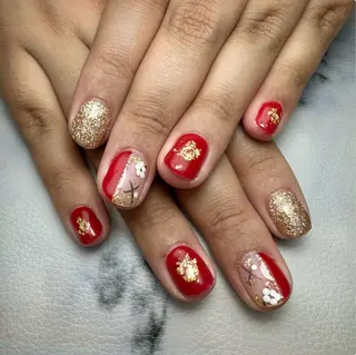 ショート 自爪育成ネイリスト✨ Mokaのネイルデザイン