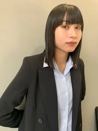 ミディアム 舟橋 瑞稀のヘアスタイル