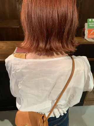 ミディアム レイヤー/韓国ヘア 杉浦結梨のヘアスタイル