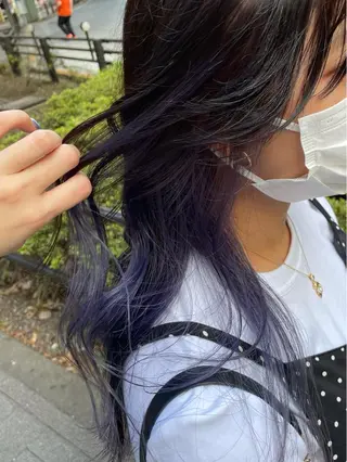 セミロング 韓国ハイトーン🦋 hikariのヘアスタイル