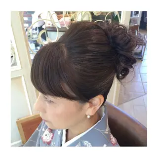 ミディアム セミロング ロング ヘアアレンジ 若林 美由希のヘアスタイル