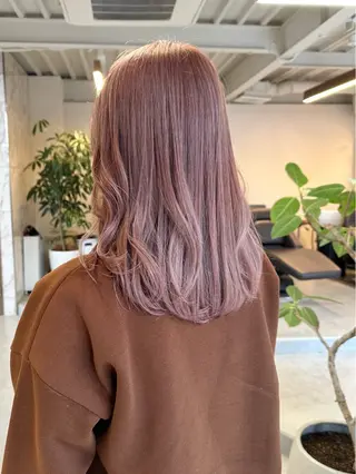 ミディアム カラー ハイトーン×似合わせ 🌱中川慎之介のヘアスタイル