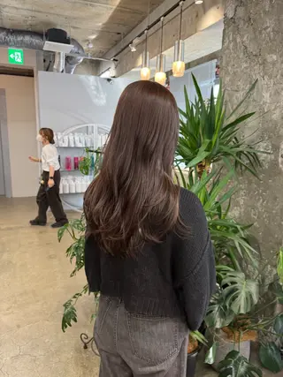 ロング 髪質改善/縮毛矯正/ 超高濃度水素ケアのヘアスタイル