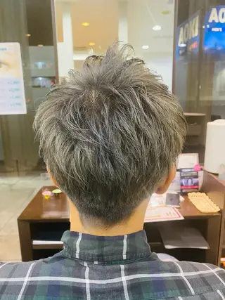 ショート カラー メンズ 阿久津 泰幸のヘアスタイル